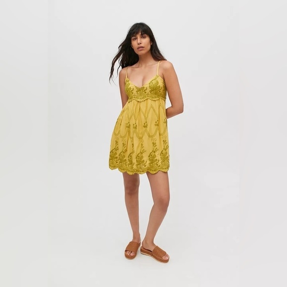 Urban Outfitters-Jamie Embroidered Babydoll Dress - Picture 2 of 10